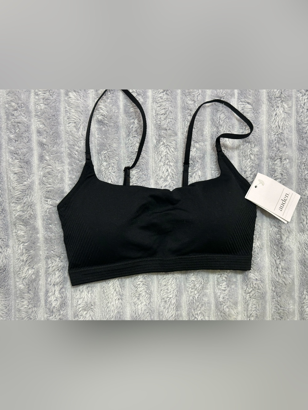 Auden Black Stretch Wireless Bralette